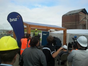 Christchurch Mayor Bob Parker addresses the EPIC launch