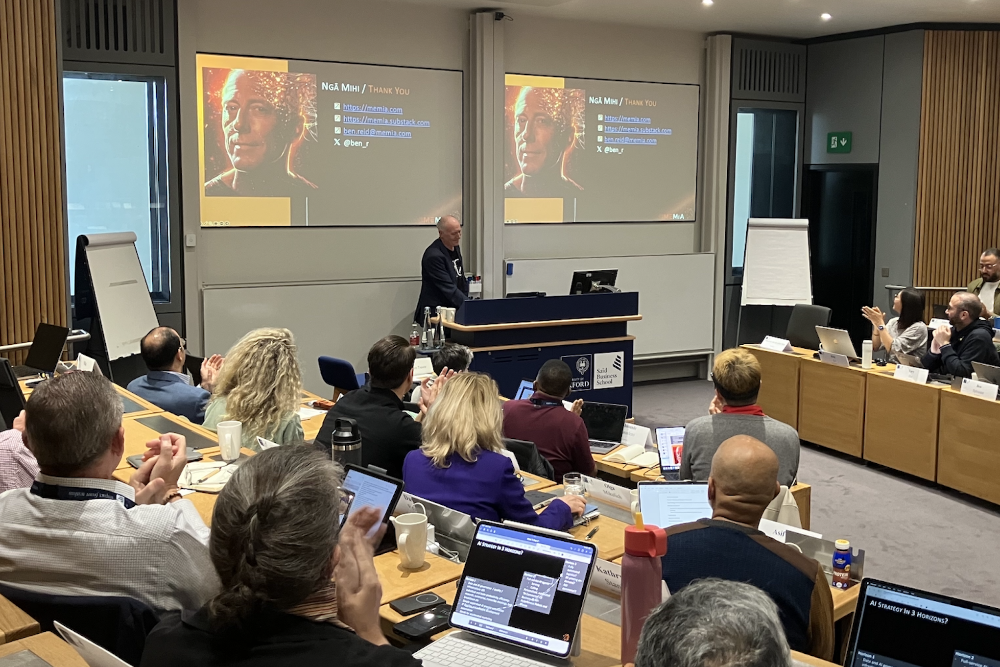 Ben Reid at Said Business School, Oxford University, September 2025